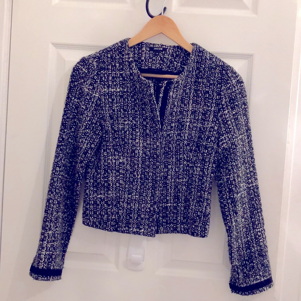 Jacob wool blend blazer. Cropped. XS Size 1-2. 90s era vintage.